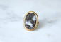 Bague 60.5 Chevalière ancienne camée sardonyx trois couches en or jaune 58 Facettes