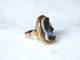 Bague 60.5 Chevalière ancienne camée sardonyx trois couches en or jaune 58 Facettes