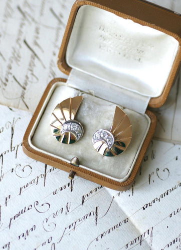 Boucles d'oreilles Boucles d'oreilles coquillage en or rose et diamants 58 Facettes