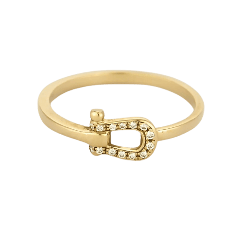 Bague 50 FRED - Force 10 - Petit Modèle - Bague en or jaune et diamant 58 Facettes 58FC125