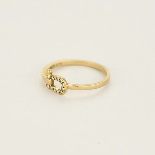 Bague 50 FRED - Force 10 - Petit Modèle - Bague en or jaune et diamant 58 Facettes 58FC125