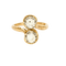 Bague 58.5 Bague Toi et Moi ancienne en or jaune et platine, diamants 0,85 ct 58 Facettes 58FC131