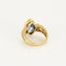 Bague 52 Bague saphir navette 3,50 ct en or jaune et diamants 58 Facettes 58FC137