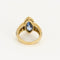Bague 52 Bague saphir navette 3,50 ct en or jaune et diamants 58 Facettes 58FC137