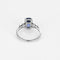 Bague 50 Bague saphir ovale en platine 850 et diamants 58 Facettes 58FC148