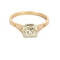 Bague 62 Bague solitaire en or jaune et or blanc avec diamant 0,75 ct 58 Facettes 58FC165