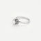 Bague 54 Bague solitaire en or blanc 18K et platine avec diamant 0,75 ct 58 Facettes 58FC166