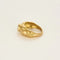 Bague 50 Bague jonc matelassée en or jaune 18 carats et diamant 0,75 ct 58 Facettes 58FC167