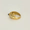 Bague 50 Bague nœud en or jaune 18K avec saphir cabochon et diamants 58 Facettes 58FC132