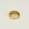 Bague 50 Bague nœud en or jaune 18K avec saphir cabochon et diamants 58 Facettes 58FC132