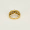 Bague 50 Bague nœud en or jaune 18K avec saphir cabochon et diamants 58 Facettes 58FC132