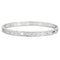 Bracelet Dinh Van Pulse - Bracelet rigide en or blanc pavé de diamants 58 Facettes 58FC161