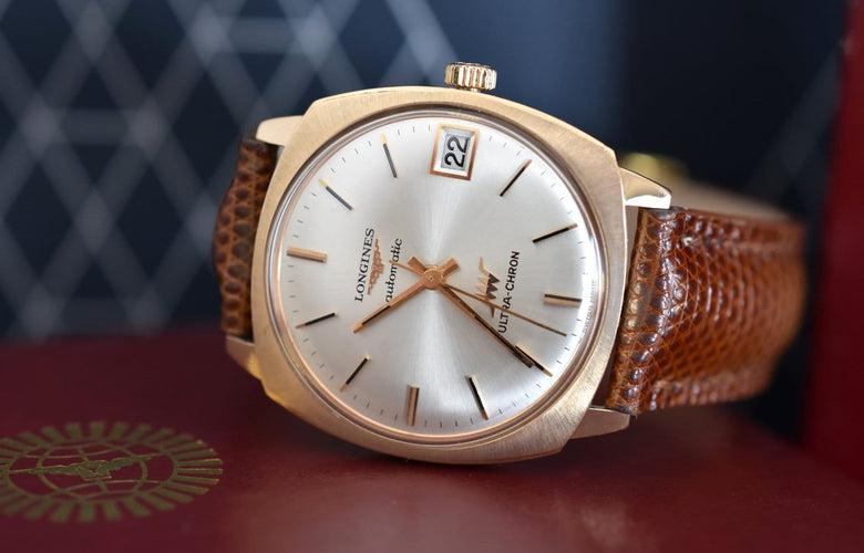 Montre Longines Ultra-Chron - Montre automatique en or jaune 18 carats, réf. 8357/1 58 Facettes LON-300