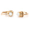 Boucles d'oreilles Boucles d’oreilles dormeuses en or 18k, perles et diamants taille rose 58 Facettes 05B74D8294B146B588081AF9D6B0066A