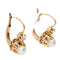 Boucles d'oreilles Boucles d’oreilles dormeuses en or 18k, perles et diamants taille rose 58 Facettes 05B74D8294B146B588081AF9D6B0066A