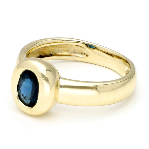 Bague 51 Bague solitaire en or 14k avec saphir 58 Facettes 859A76365F9345908216D51CB28BEAC5