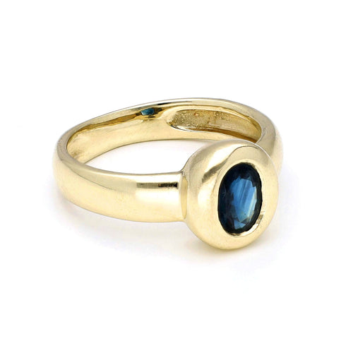 Bague 51 Bague solitaire en or 14k avec saphir 58 Facettes 859A76365F9345908216D51CB28BEAC5