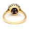 Bague 53 Bague à entourage en or jaune et blanc 18k, saphir et diamants 58 Facettes EE8563BA34EE40D6BFFF145C5731449E