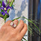 Bague 54.5 Bague tank rétro en or 14k, rubis et diamants 58 Facettes AE57BAE41CA344DDBF1C217207860792