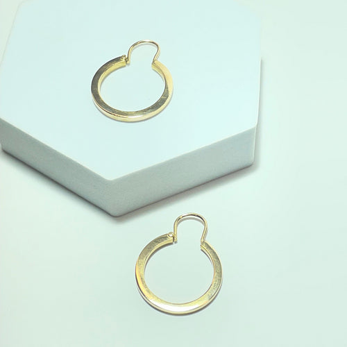 Boucles d'oreilles Boucles d'oreilles créoles en or jaune 18 carats 58 Facettes 260044