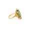 Bague 53 Bague Cocktail en or jaune 18 carats avec péridot birman 58 Facettes B390