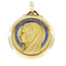 Pendentif Augis - Médaille Vierge en or jaune et saphirs 58 Facettes OC-64200024