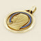 Pendentif Augis - Médaille Vierge en or jaune saphirs 58 Facettes OC-64200024