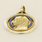 Pendentif Augis - Médaille Vierge en or jaune saphirs 58 Facettes OC-64200024