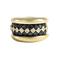 Bague 51 Poiray - Bague bombée en or jaune, saphirs et diamants 58 Facettes OC-61100177