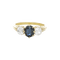 Bague 54 Bague trilogie en or jaune, saphir de Siam et diamants 58 Facettes OC-61100175