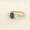 Bague 54 Bague - Saphir de Siam et diamants en or jaune 58 Facettes OC-61100175