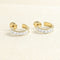 Boucles d'oreilles Boucles d’oreilles créoles en or jaune 18 carats et diamants 58 Facettes OC-66300085