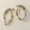 Boucles d'oreilles Boucles d'oreilles créoles - saphirs et diamants en or gris 58 Facettes OC-66300084