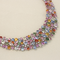 Collier Collier en or gris saphirs multicolores et diamants 58 Facettes OC-63700139