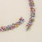 Collier Collier en or gris, saphirs multicolores et diamants 58 Facettes OC-63700139