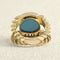 Bague 44 Bague 1950 en or jaune, pierre bleue et diamants 58 Facettes OC-61H00027