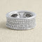 Bague 54 Alliance tour complet - Bague en or blanc et diamants 58 Facettes OC-61E00505