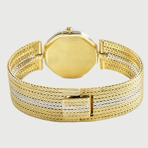 Montre Royama Genève - Montre à quartz en or jaune 750 avec diamant 58 Facettes OC-68801871