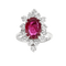 Bague 50 Bague en or blanc avec rubis du Siam et diamants 58 Facettes OC-61600017