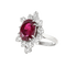Bague 50 Bague en or blanc avec rubis de Birmanie et diamants 58 Facettes OC-61600017