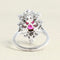 Bague 50 Bague en or gris, rubis de Birmanie et diamants 58 Facettes OC-61600017