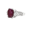 Bague Bague Or Gris, Rubis Non Chauffé et Diamants 58 Facettes OC-61200080