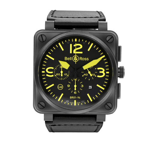 Montre Bell & Ross BR01-94 Yellow - Montre chronographe automatique 58 Facettes OC-68801924