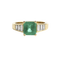 Bague 55 Bague en or jaune, émeraude et diamants 58 Facettes OC-61300086