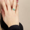 Bague 55 Bague - Émeraude et diamants en or jaune 58 Facettes OC-61300086