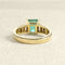 Bague 55 Bague - Émeraude et diamants en or jaune 58 Facettes OC-61300086