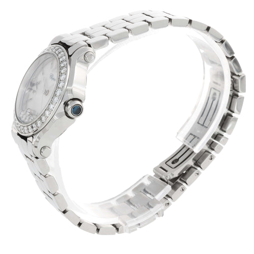 Montre Chopard Happy Sport - Montre Mini en acier inoxydable et diamants 58 Facettes 68801852