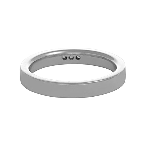 Bague 48 Alliance - Bague en or gris et diamants 58 Facettes 61E00492