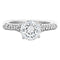 Bague 58 Solitaire - Bague en or gris diamants 58 Facettes 61E00490