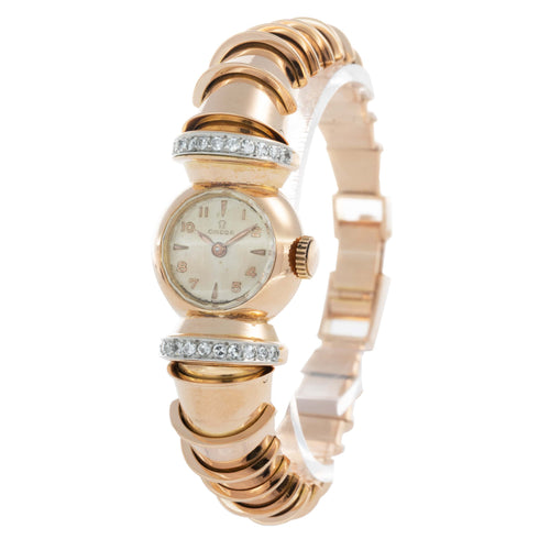 Montre OMEGA - Montre vintage en or rose 750/1000 58 Facettes 68801794